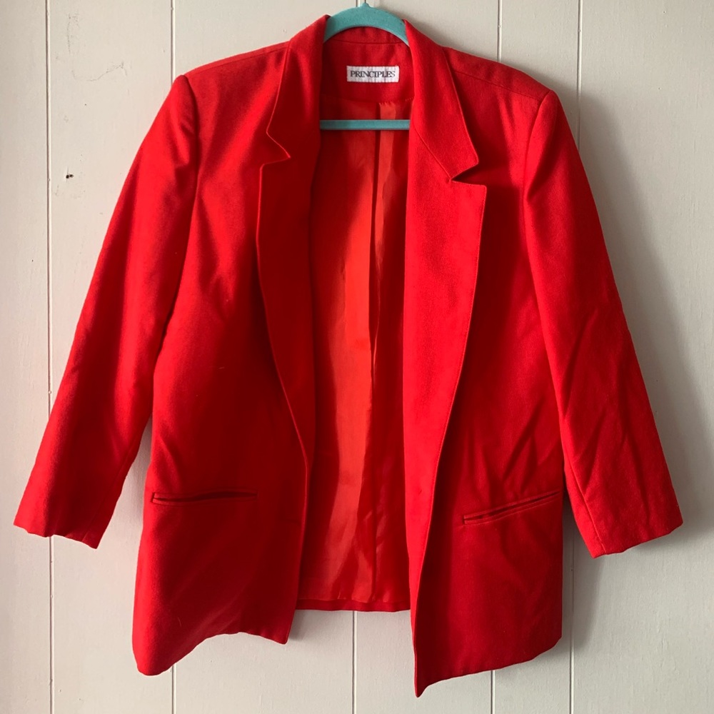 Vintage Red Blazer